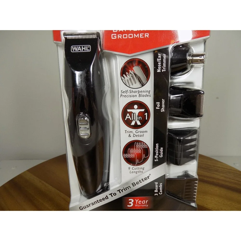 Wahl All In One‎ Battery Groomer Mens Beard Trimmer Shaver Kit 5613 New